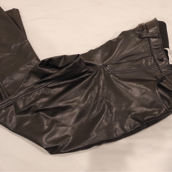 Abercrombie & Fitch vegan leather pants size 4/27 - Picture 6 of 10